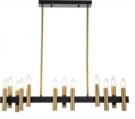 Люстра потолочная на штанге Cero V000208 (13009/12RL Black ) (220V)