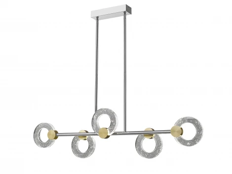 Потолочная люстра на штанге Simple Story 1082 1082-LED20PL (220V, хрусталь, кольцо)