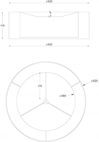 Потолочный светильник круглый Bergamo MOD613CL-03W1 (220V, круглые)