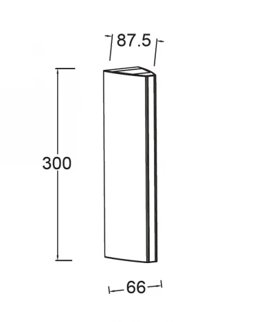 Архитектурная подсветка светодиодная Oasis Light TUBE LED W1927-3К Bl (220V, IP54)