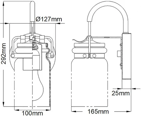 Бра Kichler Brinley KL-BRINLEY1-BB (220V)