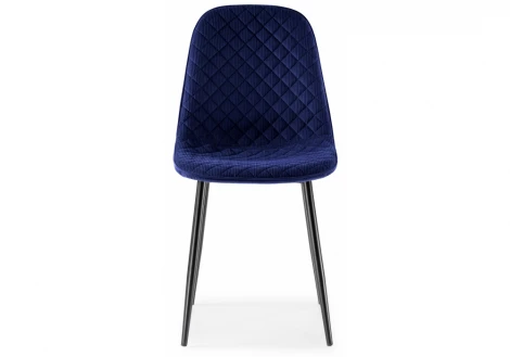 Стул Woodville на металлокаркасе Capri dark blue / black 11947