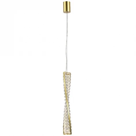 Подвесной светильник Newport 8240 8246/S gold NEW (LED, 220V, хрусталь, на тросе)