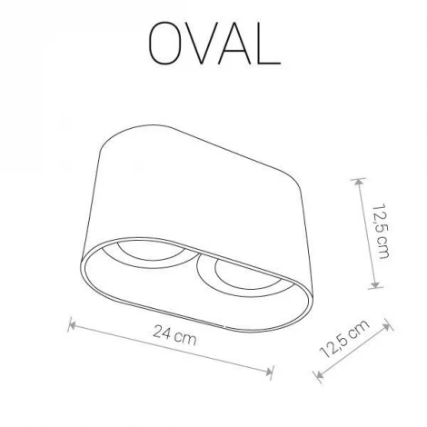 Накладной точечный светильник Nowodvorski Oval 9241 (220V)