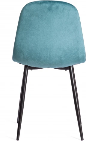 Обеденный стул Tetchair BREEZE (Вельвет,Металл/Бирюзовый,Черный)