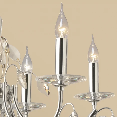 Подвесная люстра Reluce 08305-0.4-08 CR (220V, на цепи, подсвечник, свеча)