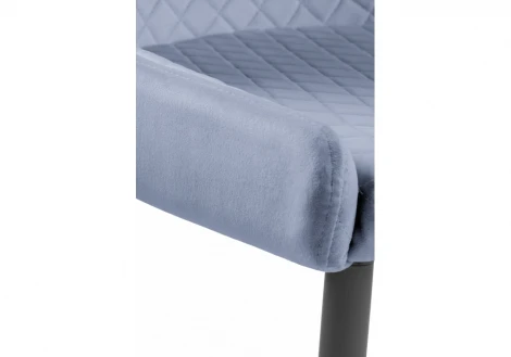 Стул Woodville на металлокаркасе Teo light blue / black 15021