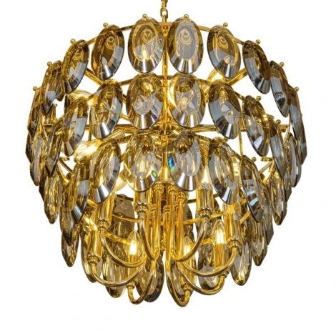 Подвесная люстра L'Arte Luce Scala L35820 (220V, хрусталь K9, на цепи, круглые)