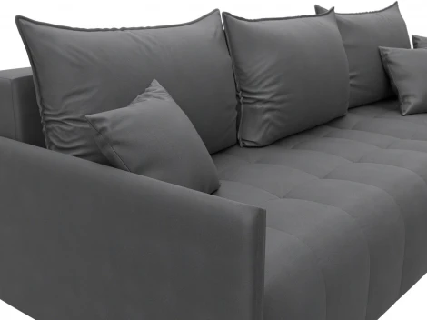 Диван угловой Лига-054 НПБ угол универсальный Лига Диванов (Замша) арт.129044