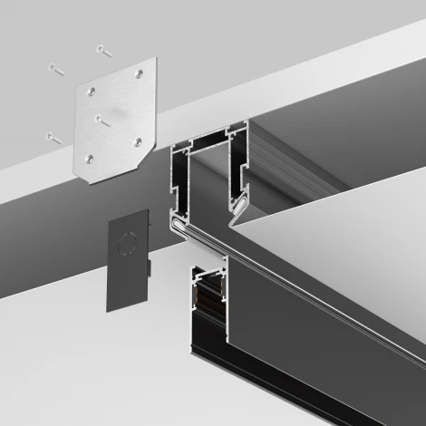 Профиль для монтажа Exility в натяжной ПВХ потолок Maytoni Technical Accessories for tracks Exility TRA034MP-212S(N)