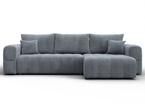 Диван угловой Лига-110 НПБ угол универсальный (ДВП,ДСП,ЛДСП,Брус,Фанера,Велюр/Серый) Лига Диванов 136537