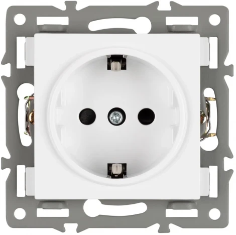 Механизм электрической розетки SCT-MEU1-PL-WH (250V, 16A) (Arlight) 043730