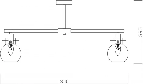 Люстра потолочная на штанге Circle FR5183PL-08G
