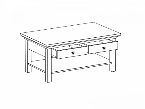 Стол журнальный Reina с выдвижными ящиками Белый ОГОГО 331329 (белый)