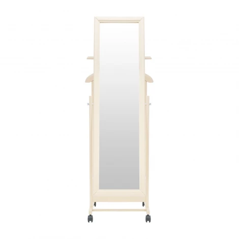 Вешалка с зеркалом Leset Сиэтл (Массив бука,Металл,Пластик/Слоновая кость) арт.2000000092362