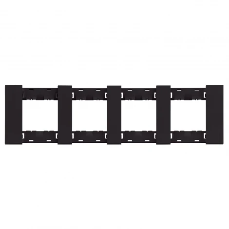 Рамка 4-ая черный матовый Meiton AA4802M4AG