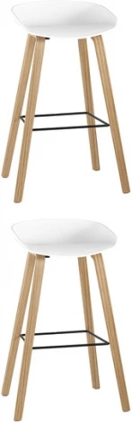 Стул барный LIBRA БЕЛЫЙ 2 шт Stool Group (арт.УТ000038341)