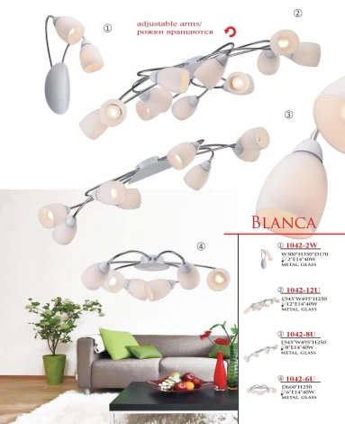 Потолочная люстра Favourite Blanca 1042-12U