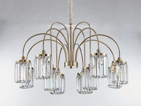 Подвесная люстра Newport 4500 4506+3/C gold new (220V, на цепи)