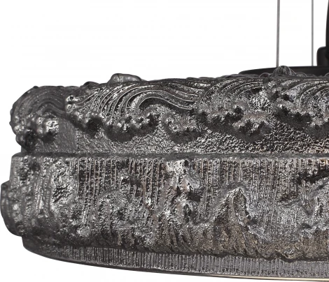 Подвесной светильник ST Luce Antike SL6143.413.01 черный/дымчатый LED 1*15W 4000K (220V, на тросе, круглые)