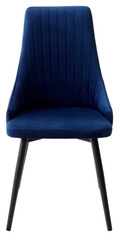 Стул Руссо Riviera 81 Синий, велюр / черный каркас