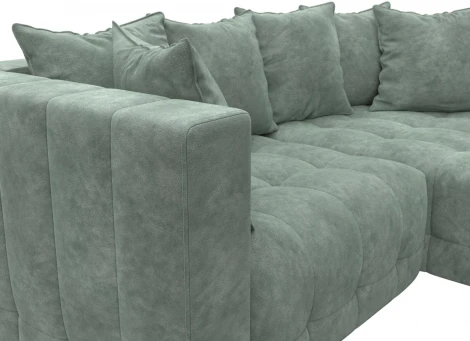 Диван угловой Лига-052 НПБ угол универсальный Лига Диванов (Велюр) арт.128810