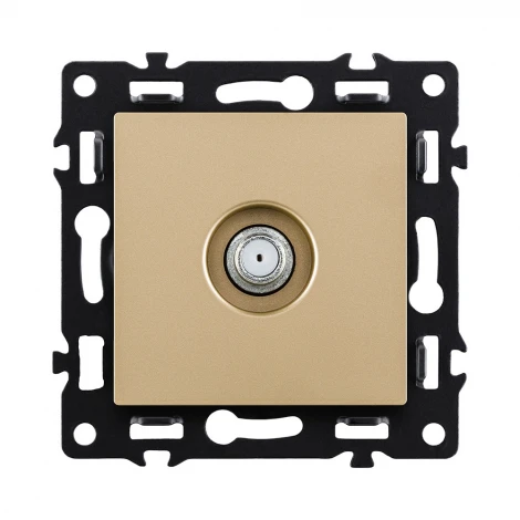 Розетка TV золотой Kollinger Asthetik AS-020GD