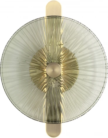 Настенный светильник ST Luce Wasi SL6141.321.01 бронза/зелёный LED 1*11W 4000K (220V, круглые)