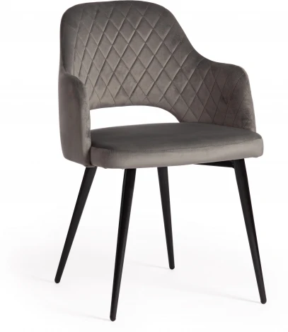 Кресло VALKYRIA (mod. 711) / 1 шт. в упаковке (Ткань,Металл /Серый,Черный)