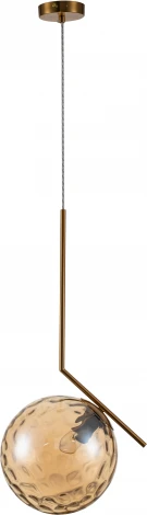 Подвесной светильник Dolce V000119 (11007/1P Amber) (220V, на проводе, шар)
