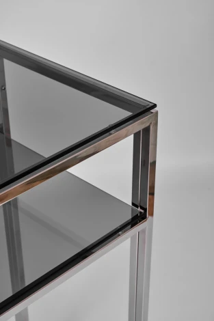 Консольный стол AllConsoles 2051-CS grey зеркальный хром