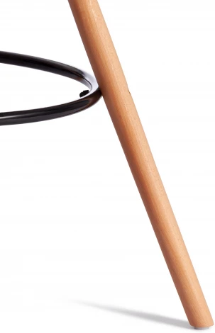 Стул барный Cindy Bar Chair (mod. 80-1) (Дерево бук,Металл,Пластик /Белый)