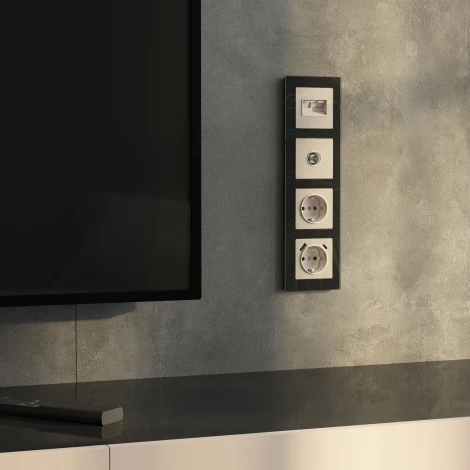 ТВ-розетка оконечная (айвори акрил) Werkel W1183043 (a064065)