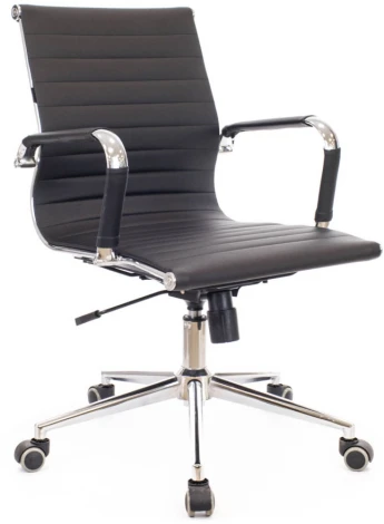 Компьютерное кресло Leo T экокожа черный