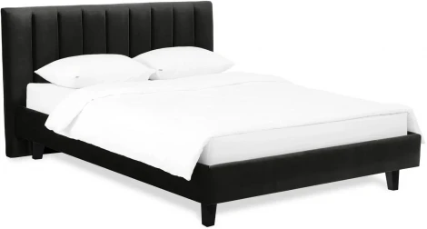 Кровать Queen II Sofia L 1600 ОГОГО (арт.577504), (Ткань/Черный)