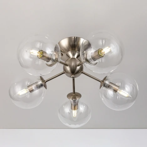 Потолочная люстра Citilux Томми CL102151 (220V, шарики, молекулы)