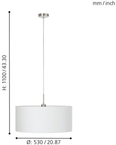 Подвесной светильник Eglo Pasteri 31575 (220V, на проводе, круглые)