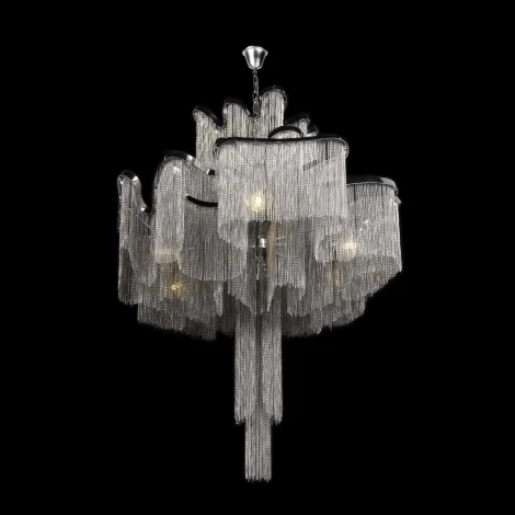 Подвесная люстра каскадная большая Loft It Stream 10208/1000 Smoke (220V, на цепи)