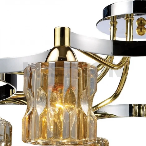 Потолочная люстра N-Light 919 919-08-13CG chrome/gold + shampagne