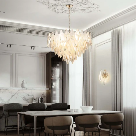 Подвесная люстра хрустальная Modelux ML.6228.800 GD