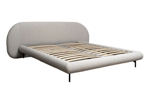 Кровать Sicilia без мех.,букле бежевая Orso BEG 240*220*87см Garda Decor