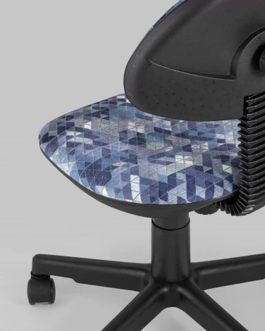 Кресло компьютерное детское Stool Group УМКА абстракция синий УТ000021837