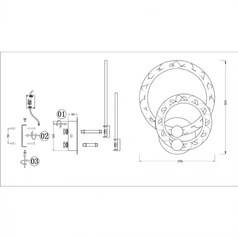 Бра Seven Fires Maine SF7015/2W-AB