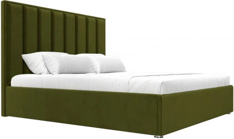 Кровать интерьерная Афродита 180 (Зеленый/Микровельвет) Лига Диванов арт.120587