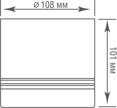 Накладной светильник Donolux Barell DL18483R15W1W IP44 (LED, 220V, круглые)