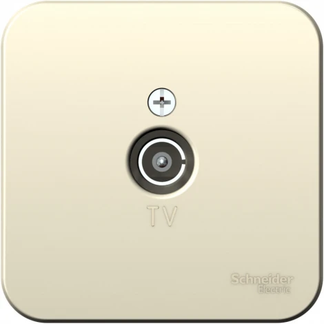 ТВ-розетка накладная оконечная (молочный) Systeme Electric Blanca BLNTA000012