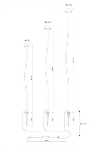 Грунтовый светильник светодиодный в форме гриба IP65 Arte Lamp Motus A1081PA-3BK (220V, гриб)