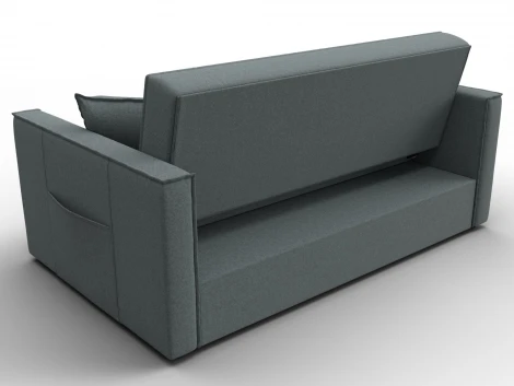 Диван прямой Лига-104 (140) (ЛДСП,Брус,Фанера,Рогожка/Серый) Лига Диванов 134860