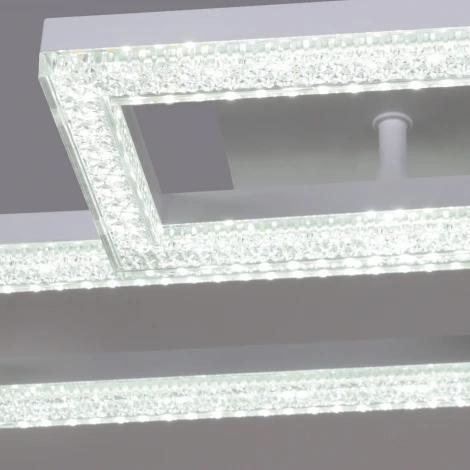 Потолочная люстра светодиодная на штанге с регулировкой цветовой температуры, яркости и ночным режимом Reluce 89560-0.3-03B WH