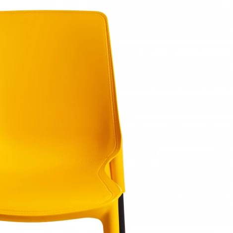 Стул GENIUS (mod 75) зеленый/ножки хром (металл/пластик)